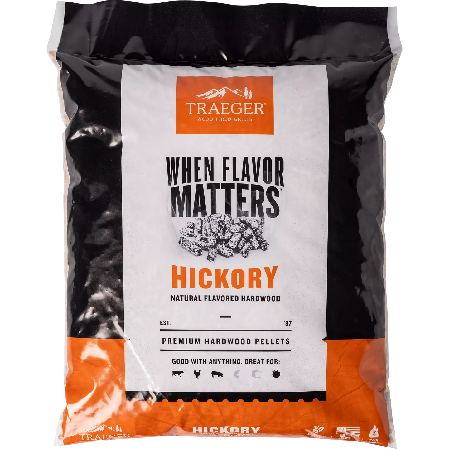 Hickory pellets