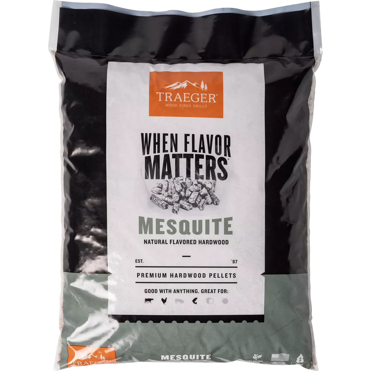 Mesquite pellets