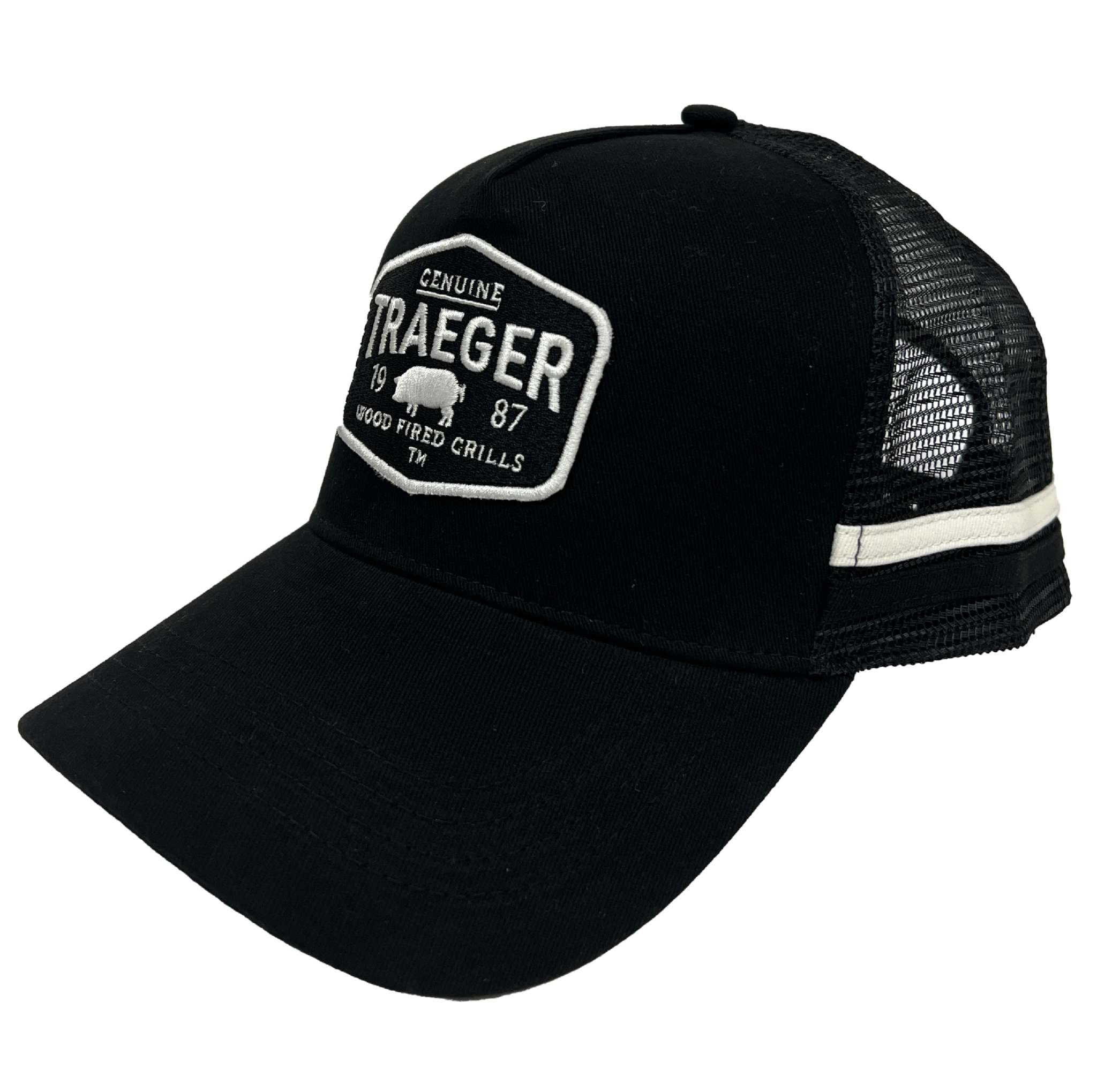 TRAEGER TRADING POST TRUCKER HAT BLACK/WHITE