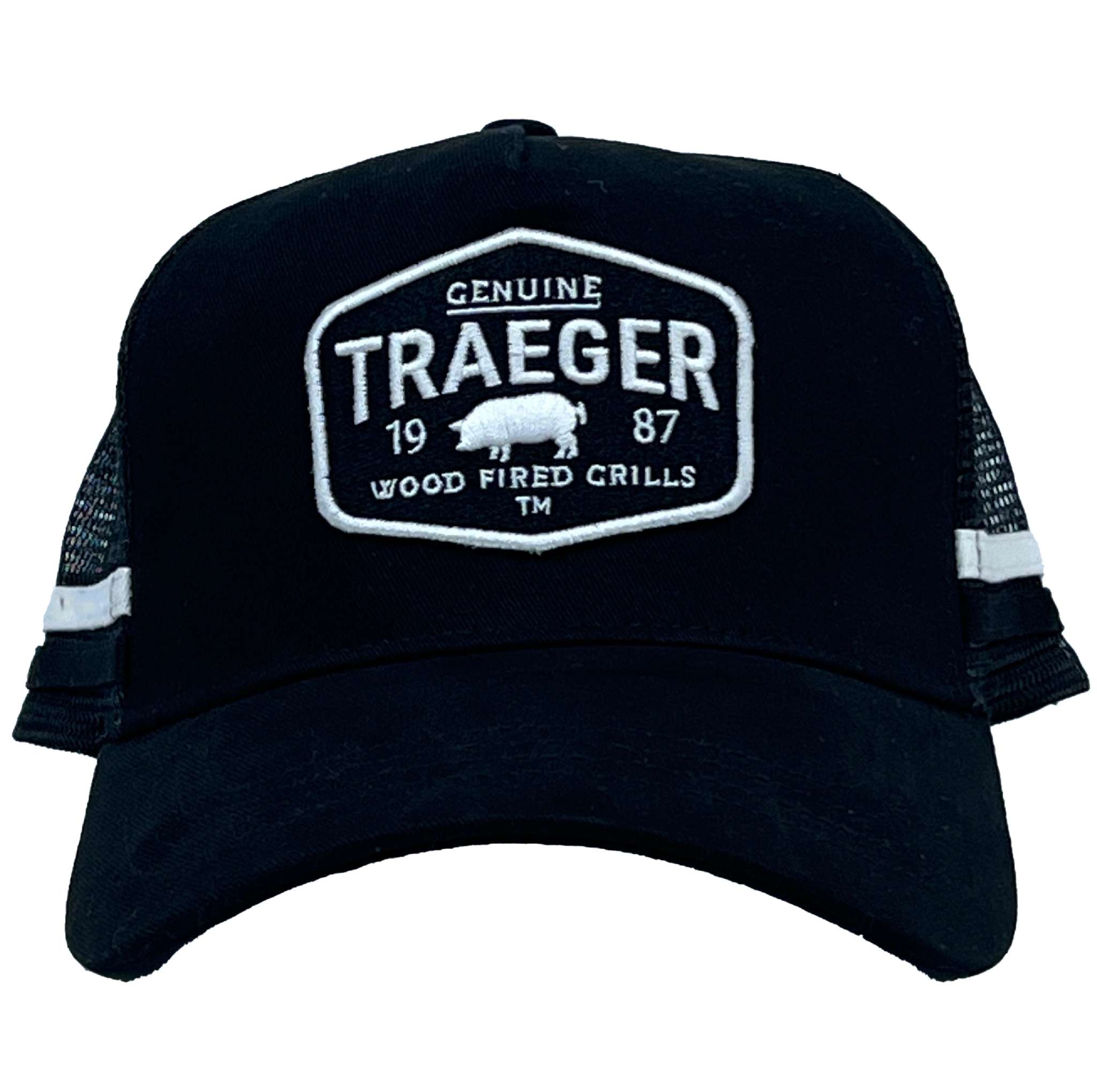 TRAEGER TRADING POST TRUCKER HAT BLACK/WHITE