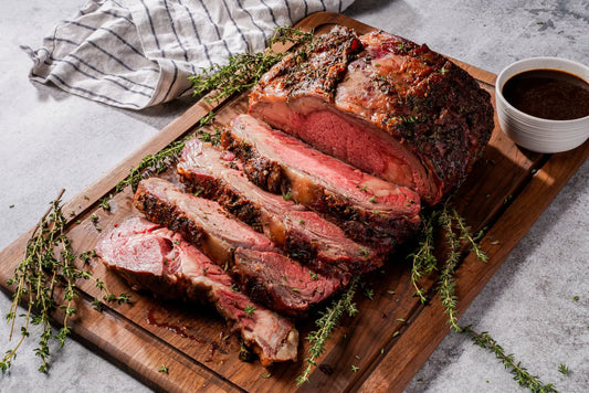 HERB CRUSTED PRIME RIB WITH AU JUS