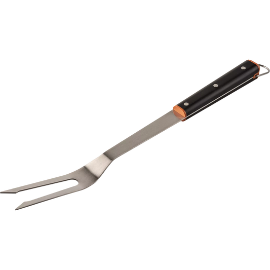 traeger grills Barbecue fork with black handle on a white background
