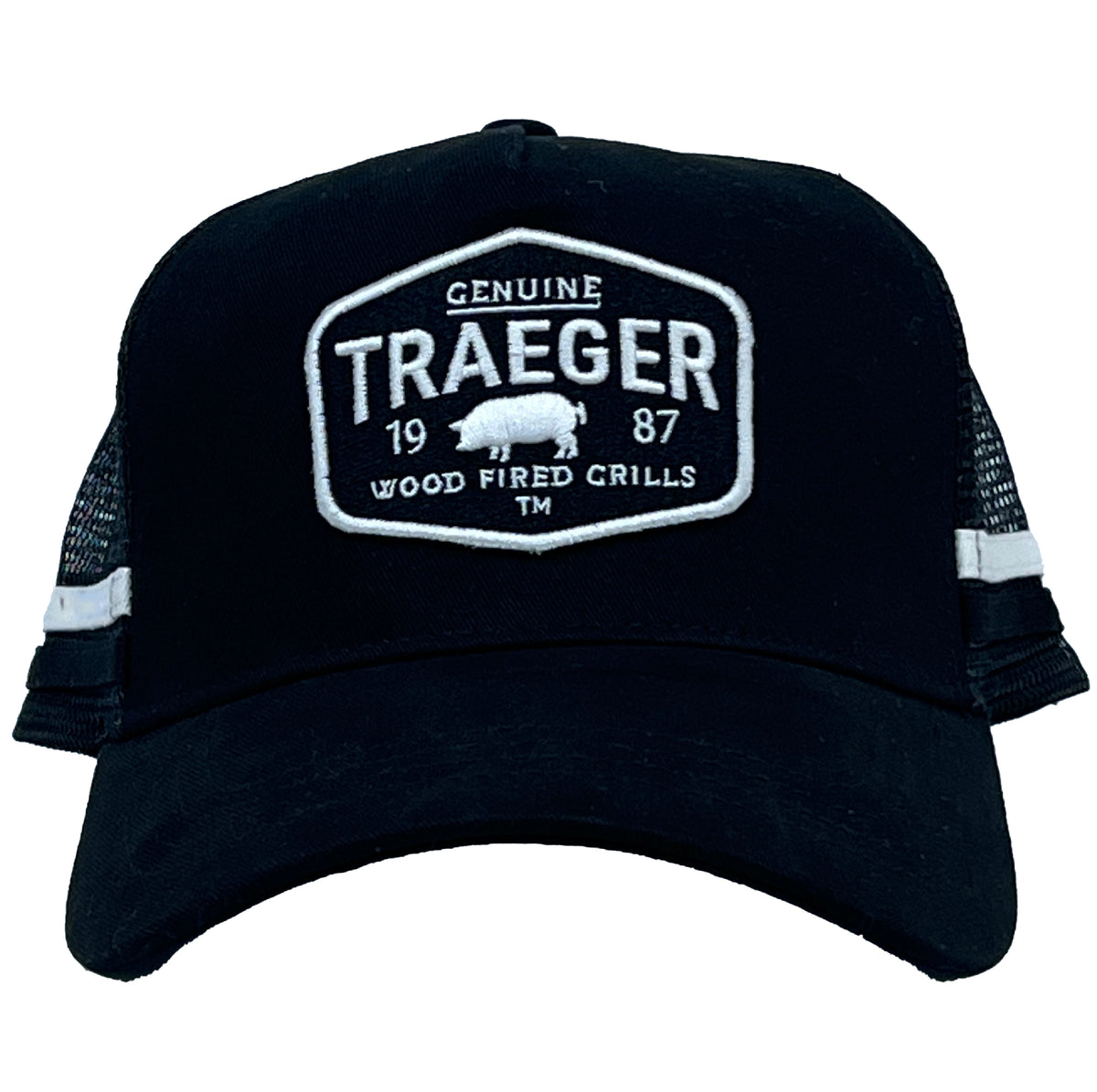 TRAEGER TRADING POST TRUCKER HAT BLK/WHITE