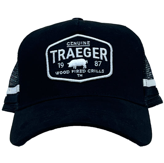 TRAEGER TRADING POST TRUCKER HAT BLK/WHITE